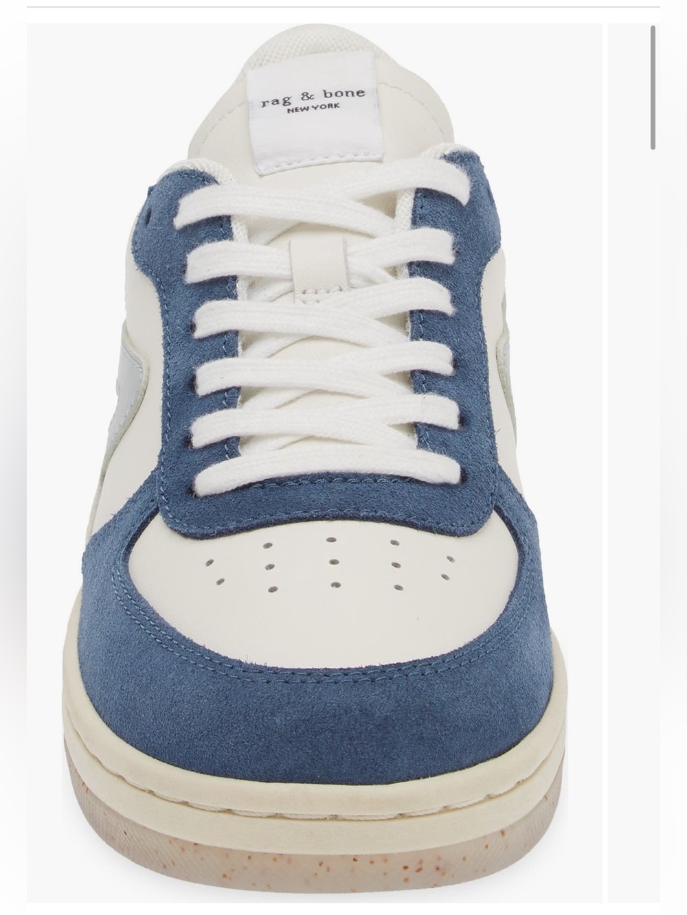 Rag & Bone retro court leather sneakers in Navy and White (limited edition) US 8 - Picture 4 of 15